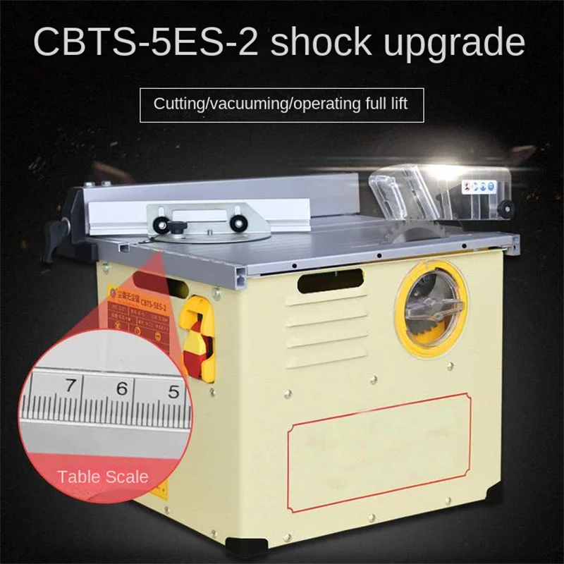 CBTS-5ES-2 Multi functional Small Dust Free Table Saw with Scale for Wooden Flooring Special Cutting Machine