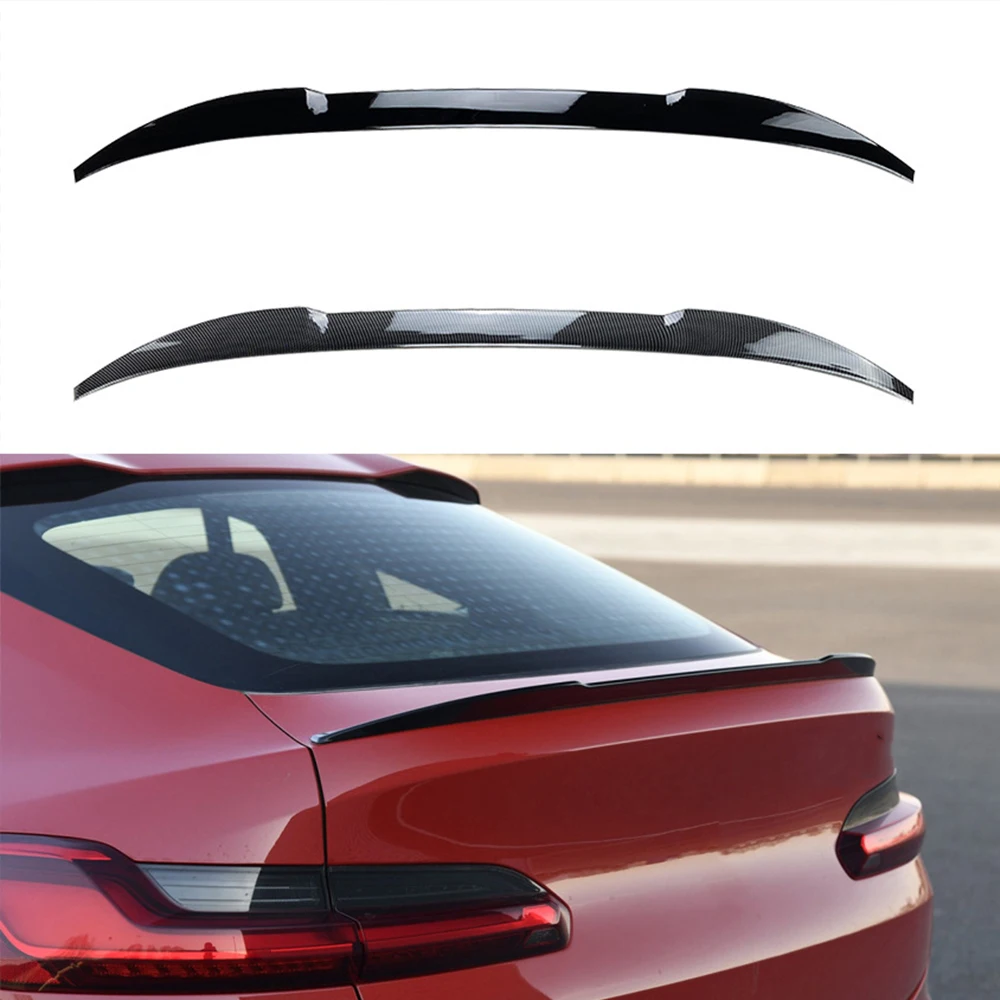 

Rear Trunk Lid Car Spoiler Wings For BMW X4 G02 M Performance Style 2018 2019 2020 2021 2022 2023 ABS Tail Black Carbon Parts