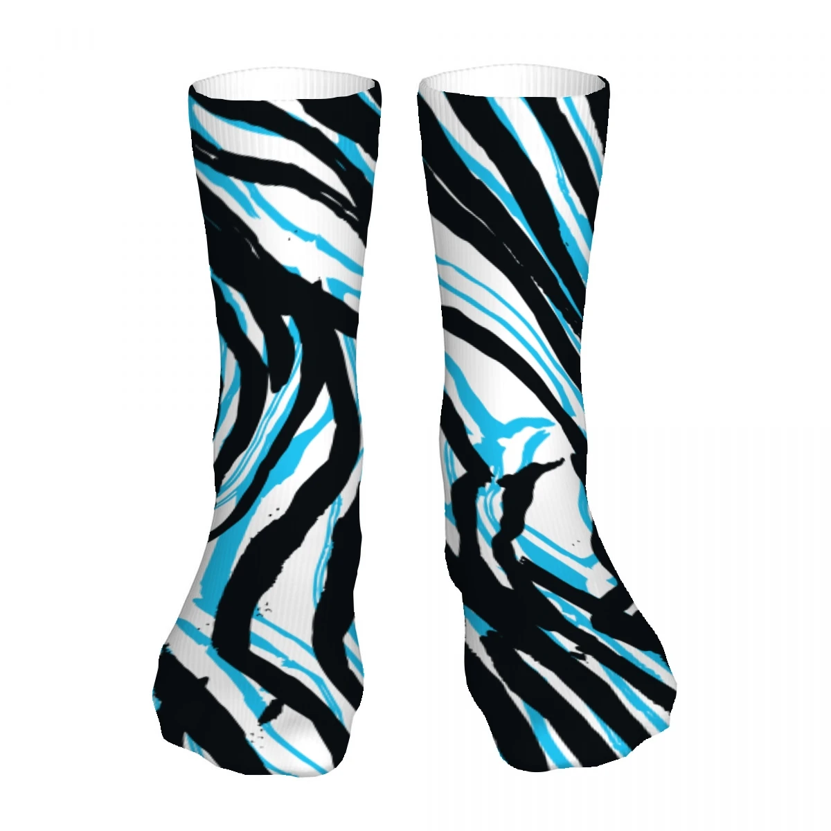 Tiger Pattern Mens Womens Funny Crew Socks Cool 3D Printed Design Socks Fashion Comfortable Basketball Socks