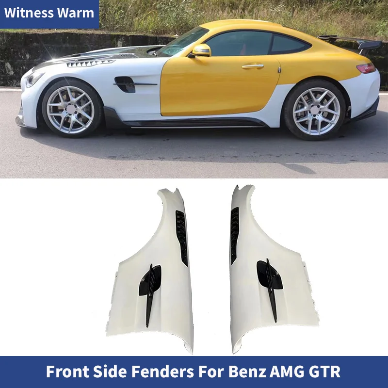 For Benz AMG GT GTR Carbon Fiber FRP Front side fenders fender with air vents Car Body Kit 2019 