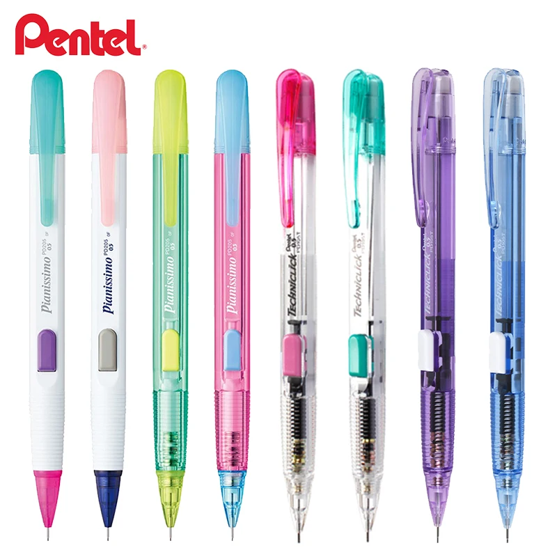 Japan Pentel Mechanical Pencil PD105T side push Multi-Colors 0.5mm High Value less lead breakage kids pencils papeterie kawaii