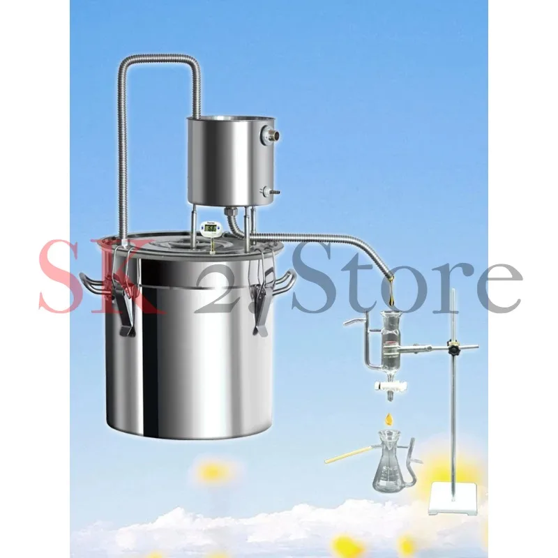 Small essential oil distillation equipment Hydrosol extractor for laboratory use  304 stainless steel material