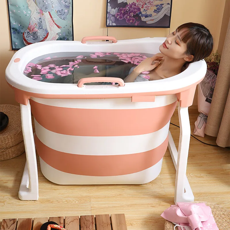 Large Mobile Adult Folding Bathtub Hot Barrelhair Washing Folding Bathtub Outdoor Whirlpool BanheiroPortable Bathroom HY50BT