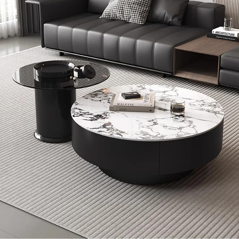 Simple Designer Coffee Table Nordic Modern Luxury Antique Coffee Table Transform Minimalist High Metal Meubles Home Furniture