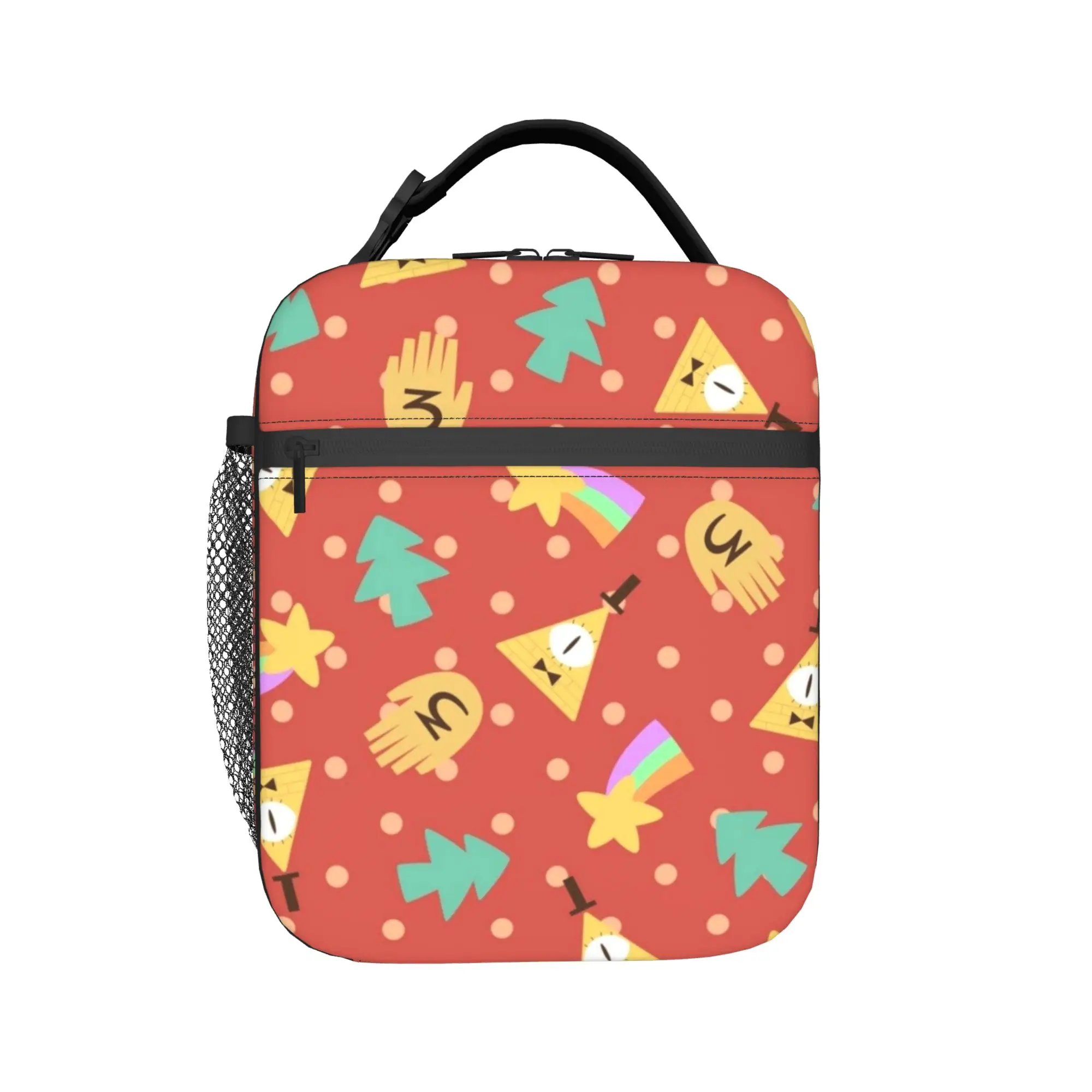 Gravitys Falls Product Insulated Lunch Bag For School Office  Food Storage Bag Reusable Cooler Thermal Lunch Boxes