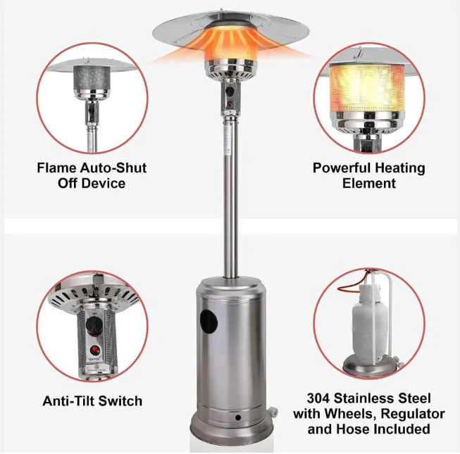 Professional Propane Stainless Steel Swimming Pool Natural Gas Heater Swimming Pool Heater Gas-powered Mushroom Heater