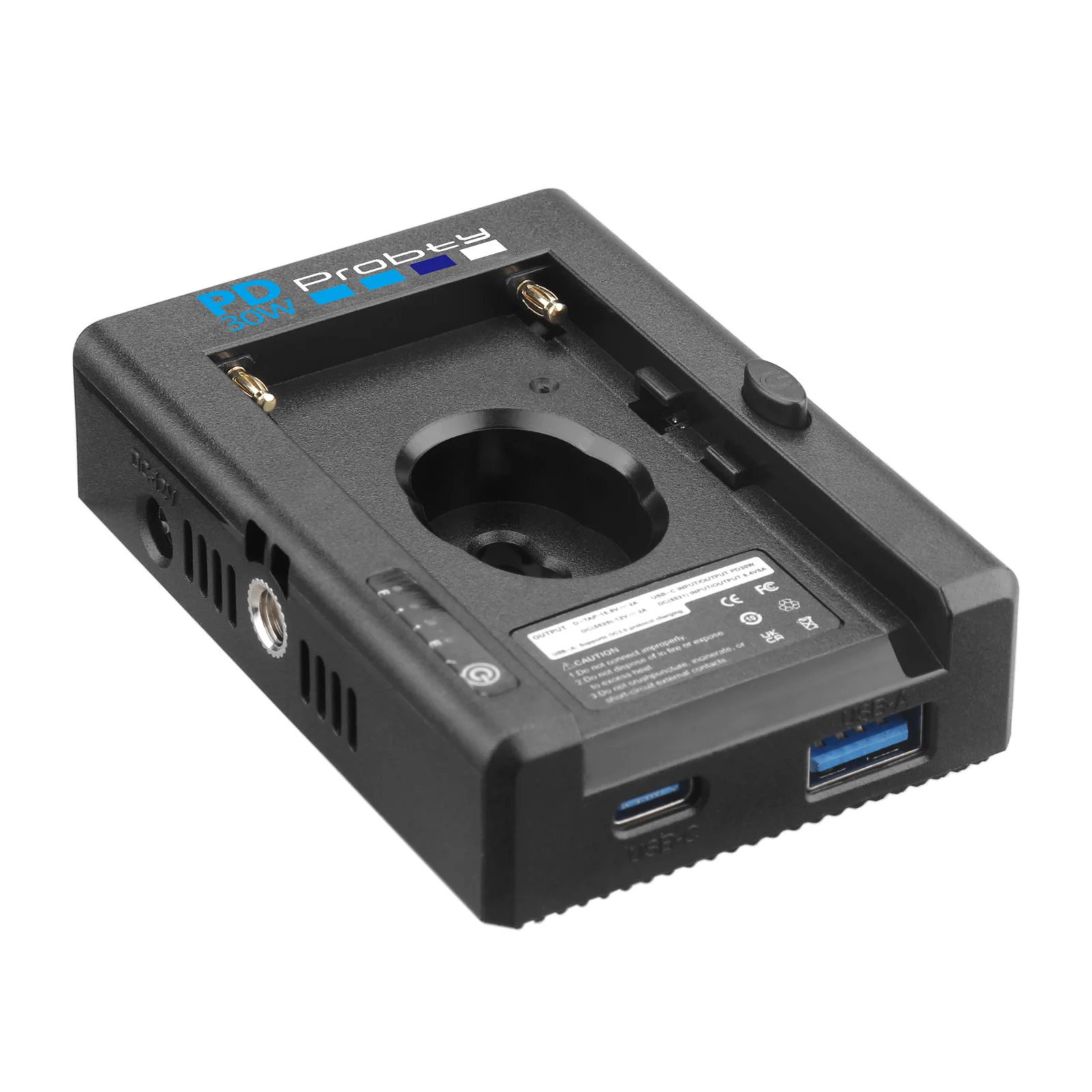 NP-F محول البطارية جبل لوحة ث منفذ USB-C PD30W ومخرجات تيار مستمر مزدوجة لسوني NP-F970 NP-F550 NP-F770 BMPCC 4K 6K Pro