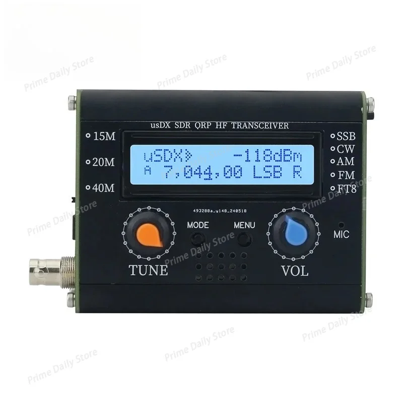 uSDX‑CW /uSDX‑FT8 3‑Band All‑Mode HF QRP SDR Transceiver, Shortwave Radio Support FT8 Digital Mode