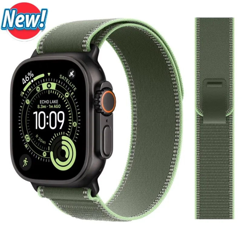 BOX+Trail Loop-band voor Apple Watch-bandjes Ultra 4 2 3 49mm 46mm 44mm 45mm 40mm, armband voor iWatch Series 11 10 9 8 7 SE 12