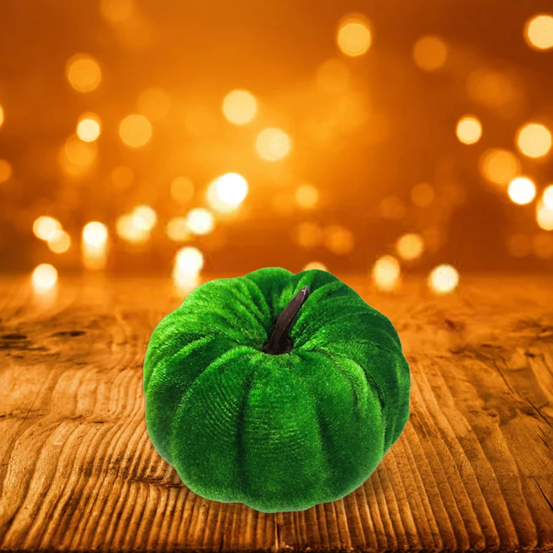 

New Thanksgiving Pumpkin Decorations Soft Velvet Pumpkin Holiday Desktop Ornaments Props For Home Decor Party Supplies Hot Sale