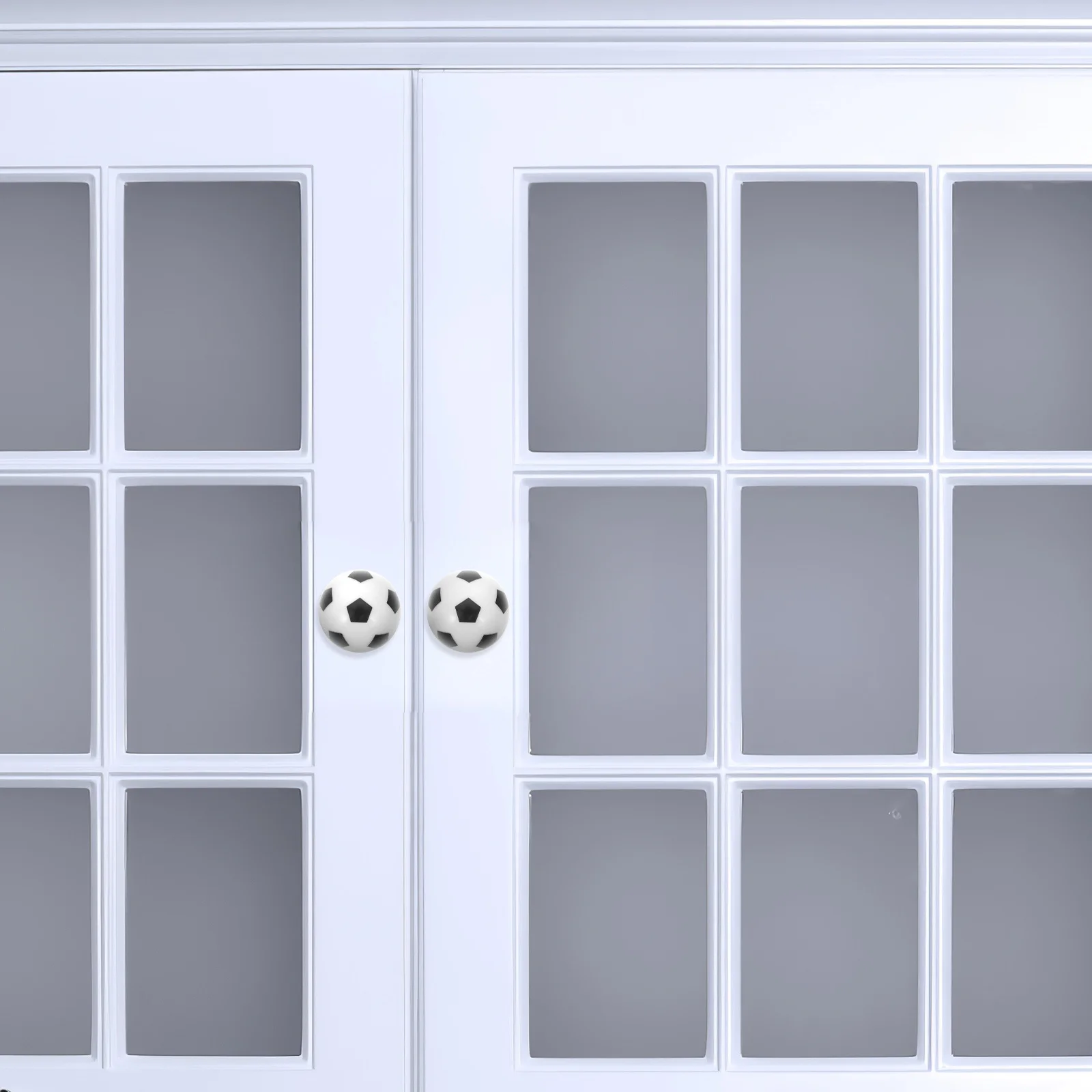 

8Pcs Soccer Ball Anti-Collision Cabinet Knobs Kids Drawer Pulls Football Wardrobe Handles Plastic Decorative Household Hardware