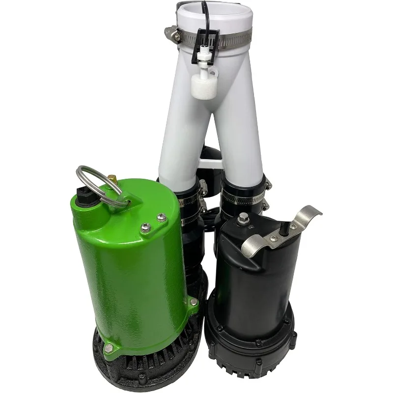 Pre-Assembled SmartPump Combination Wi-Fi Connected 1/2HP Primary Sump Pump and 12V Battery Backup Sump Pump