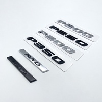 Chrome Black 3D Letters Emblem For P200 P250 P300 P350 AWD Car Fender Trunk Rear XF XE Series Logo Sticker