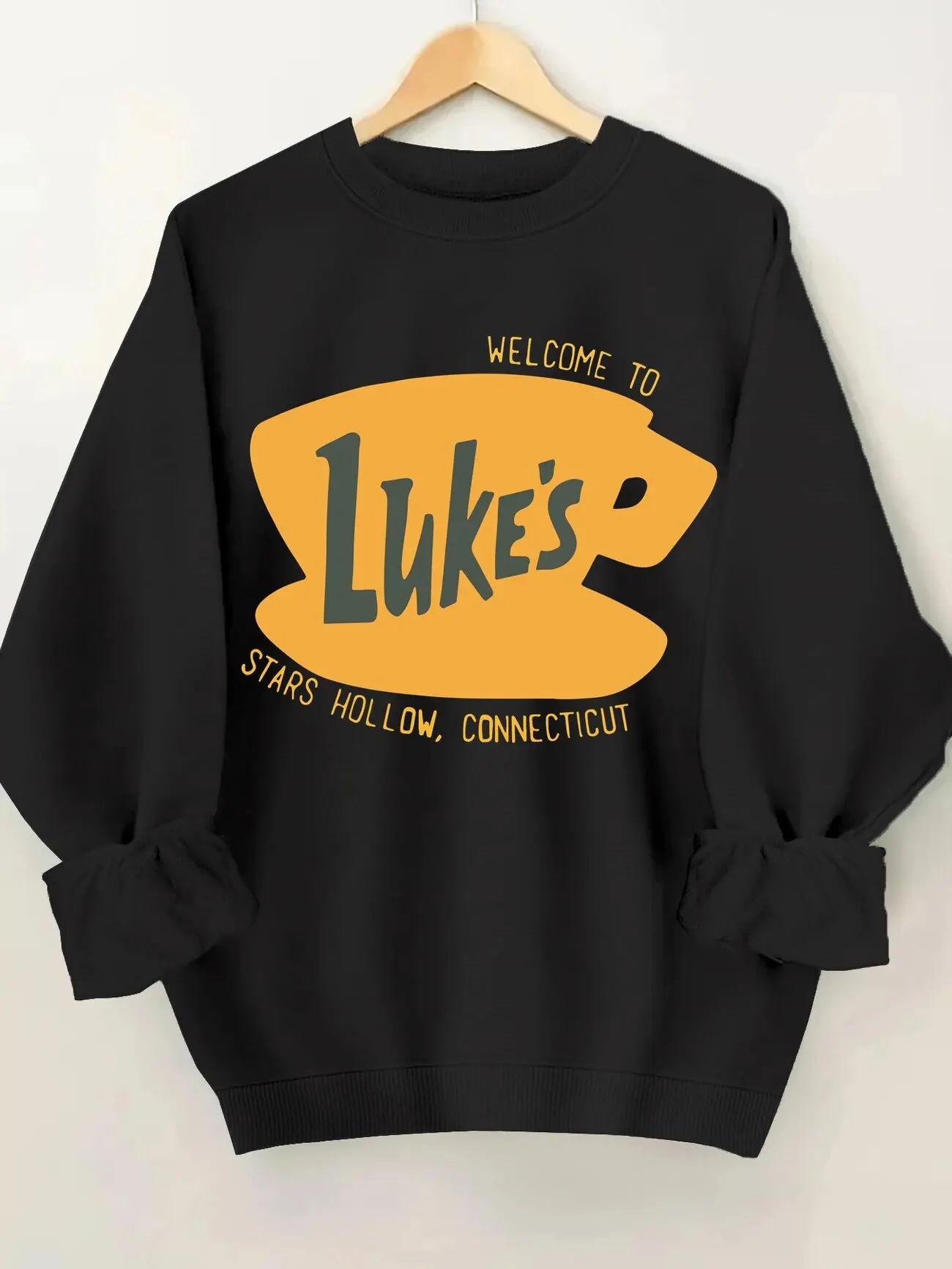 เสื้อสเวตเตอร์คอกลมกันลมใหม่พร้อมพิมพ์ตัวอักษรสร้างสรรค์, เสื้อสวมหัวคอกลมลำลองทุกวัน, เสื้อสเวตเตอร์คอกลมอบอุ่น