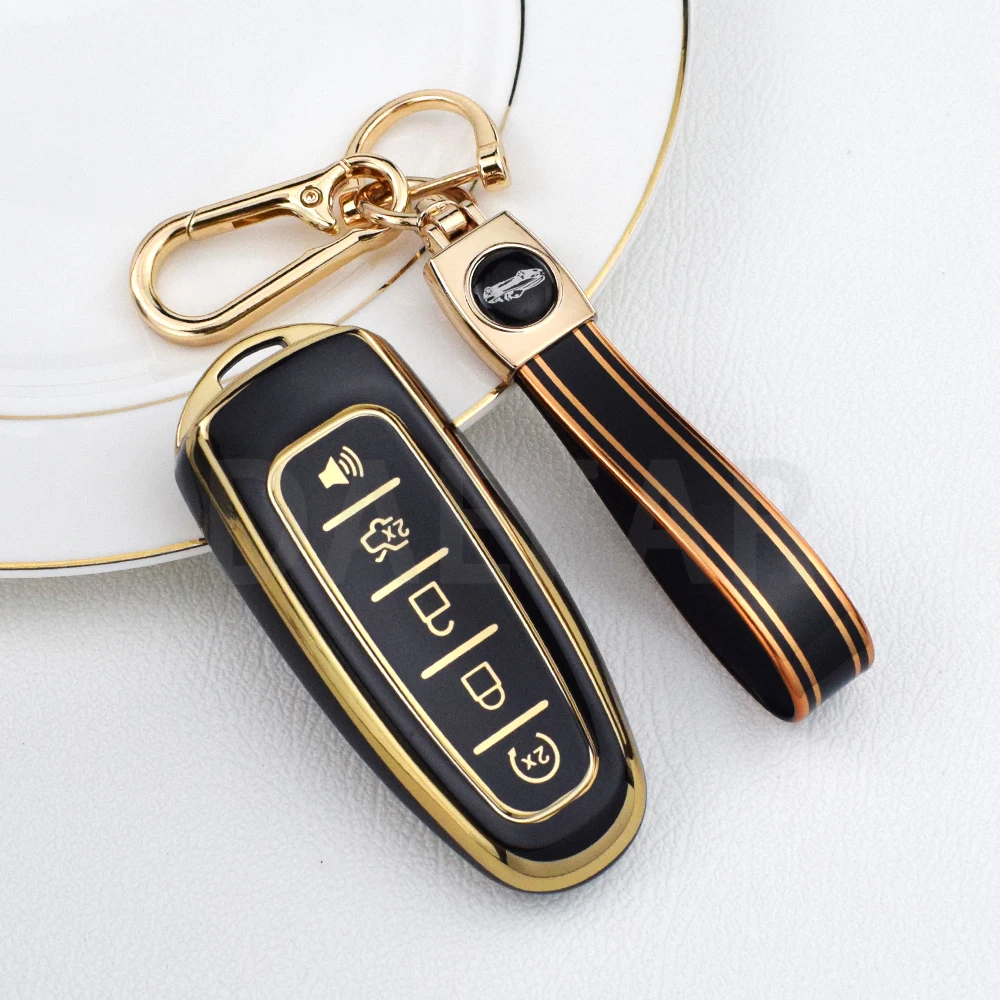 TPU Car Remote Control Key Case Cover for Ford Focus Edge Explorer Expedition C-Max Escape Flex Titanium Shell Fob Holder