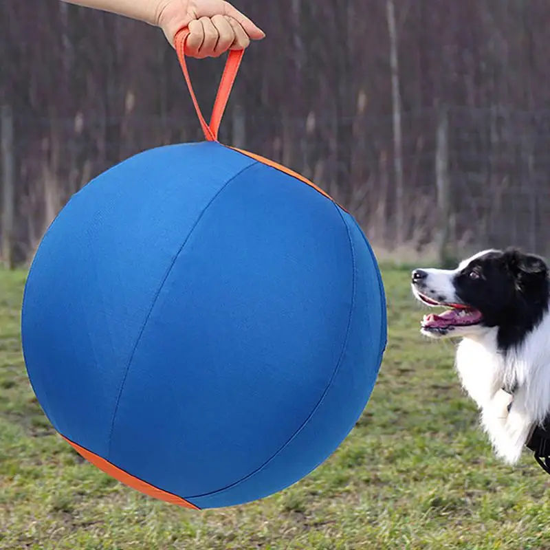 Large Blow up Ball for Dog Inflatable Large Balls Toys for Pets Blue Multipurpose Puppy Toys Dog Enrichment Toy for Playing