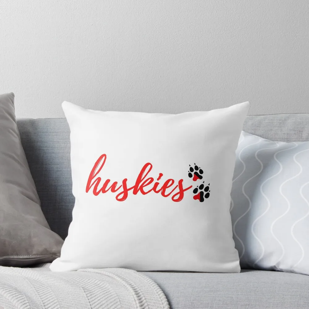 

Northeastern University Huskies Paws Throw Pillow Pillowcase Pillow Covers Decorative pillow