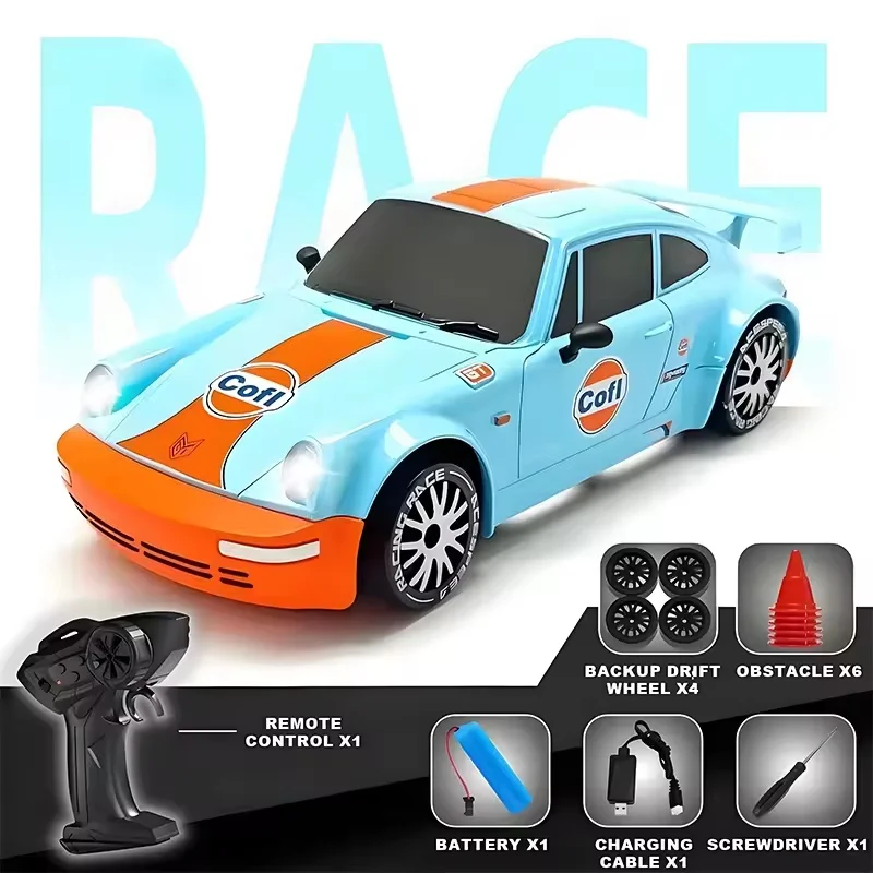 1:20 RC Drift Car 2,4G medio escala 4WD coche de carreras eléctrico de alta velocidad juguete de Control remoto para niños regalo divertido al aire libre