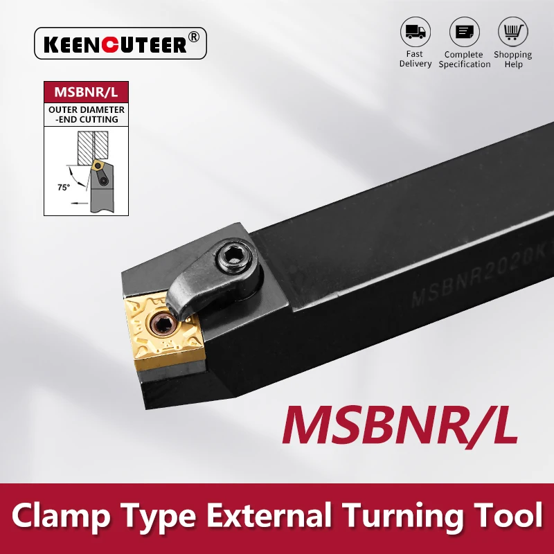 Msbnr1616 msbnr2020 msbnr2525 msbnr3232 ferramenta de torneamento externo msbnr msbnl torno barra torneamento titular cnc ferramenta corte cortador barra