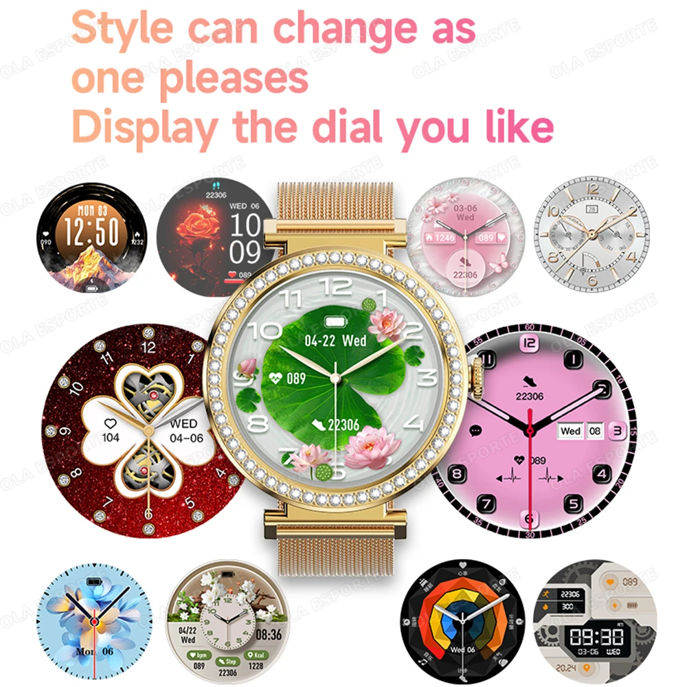 Zircon Ladies' Smart Watch 2026 New Wireless Call/Dial Multi-Sport Mode Information Reminder Smartwatch For Men And Women HW12