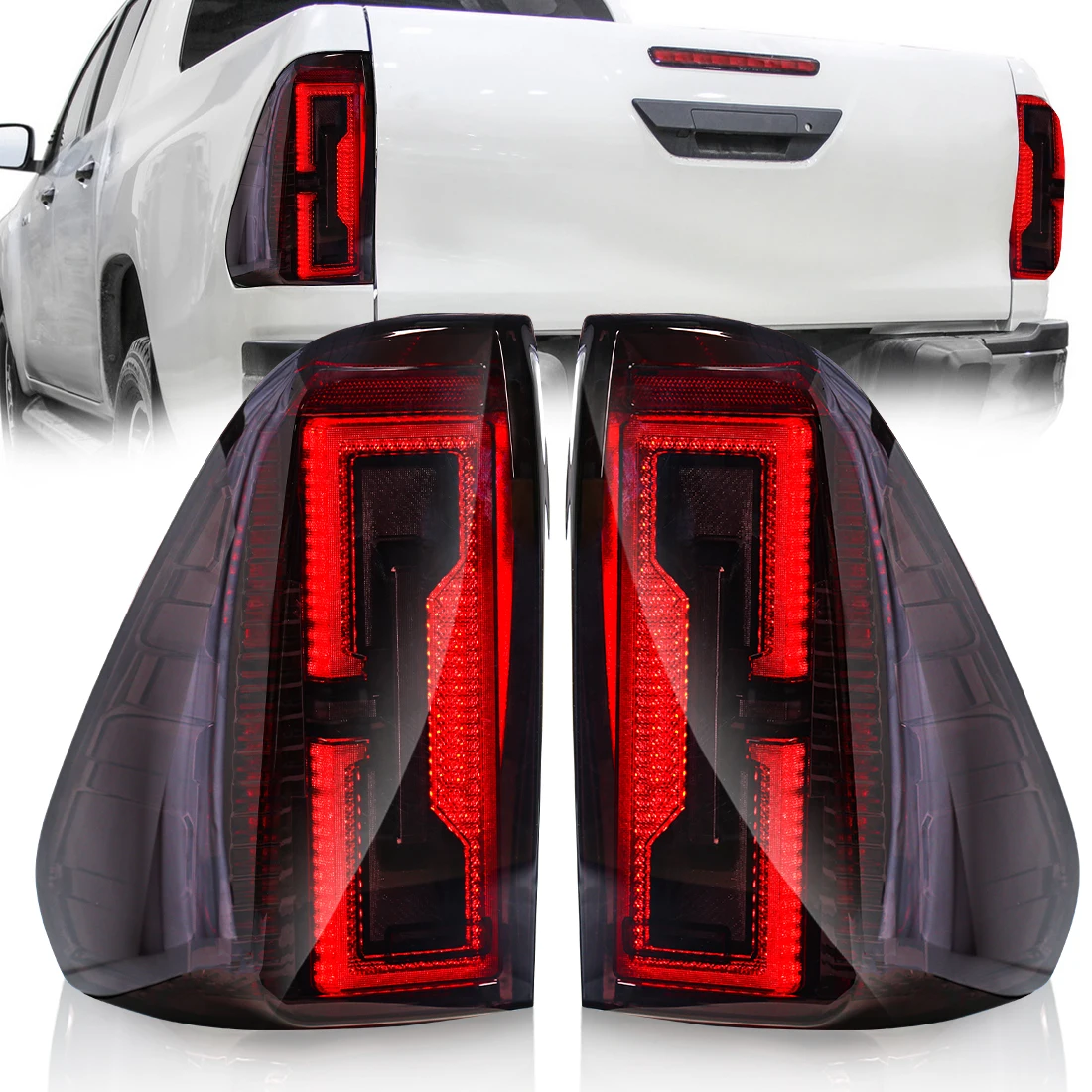 

Car TailLight For Toyota Hilux Revo 2015 2016 2017 2018 2019 2020 2021 2022 Turn Signal Side Marker Lamp Rear Brake Reverse Lamp