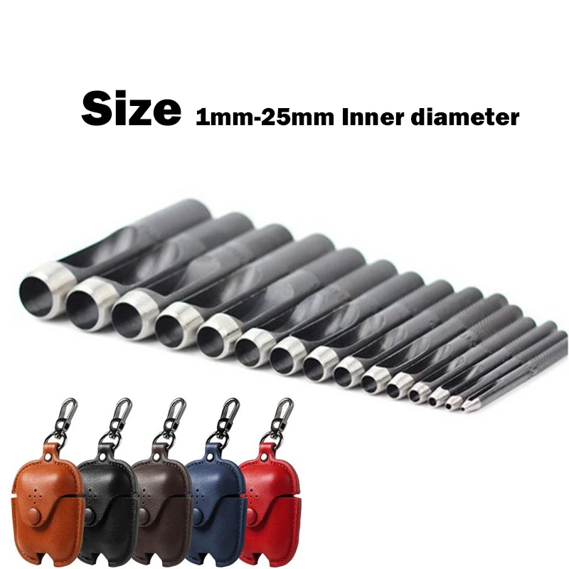 1-20mm internal diameter High carbon steel Sharp hole punch tool belt hole puncher round punch belt punch belt leather tool