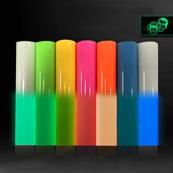 3D Puff HTV Heat Transfer Vinyl Film Glow in The Dark Luminous Iron on Tshirt Clothing For Cricut Cameo 4 Assorted Colors Sheet