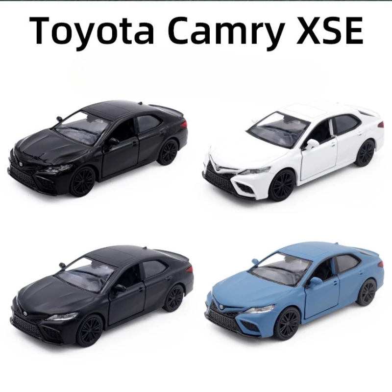 Simulación de coche de aleación Toyota Camry XSE a escala 1/36, vehículo de juguete fundido a presión, regalo de cumpleaños para niños, decoración del hogar, Hobby