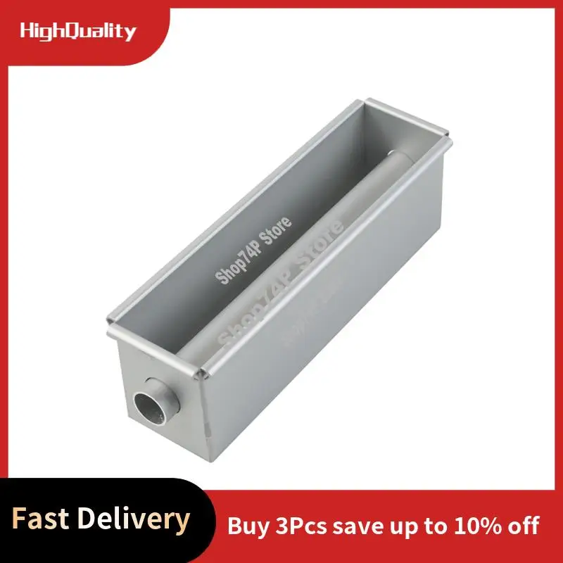 ABJY-Long Cake Baking Pan Flowing Heart Cake Mold Aluminium Alloy Square Bread Loaf Pan With Center Tube DIY Cake Tools Easy To