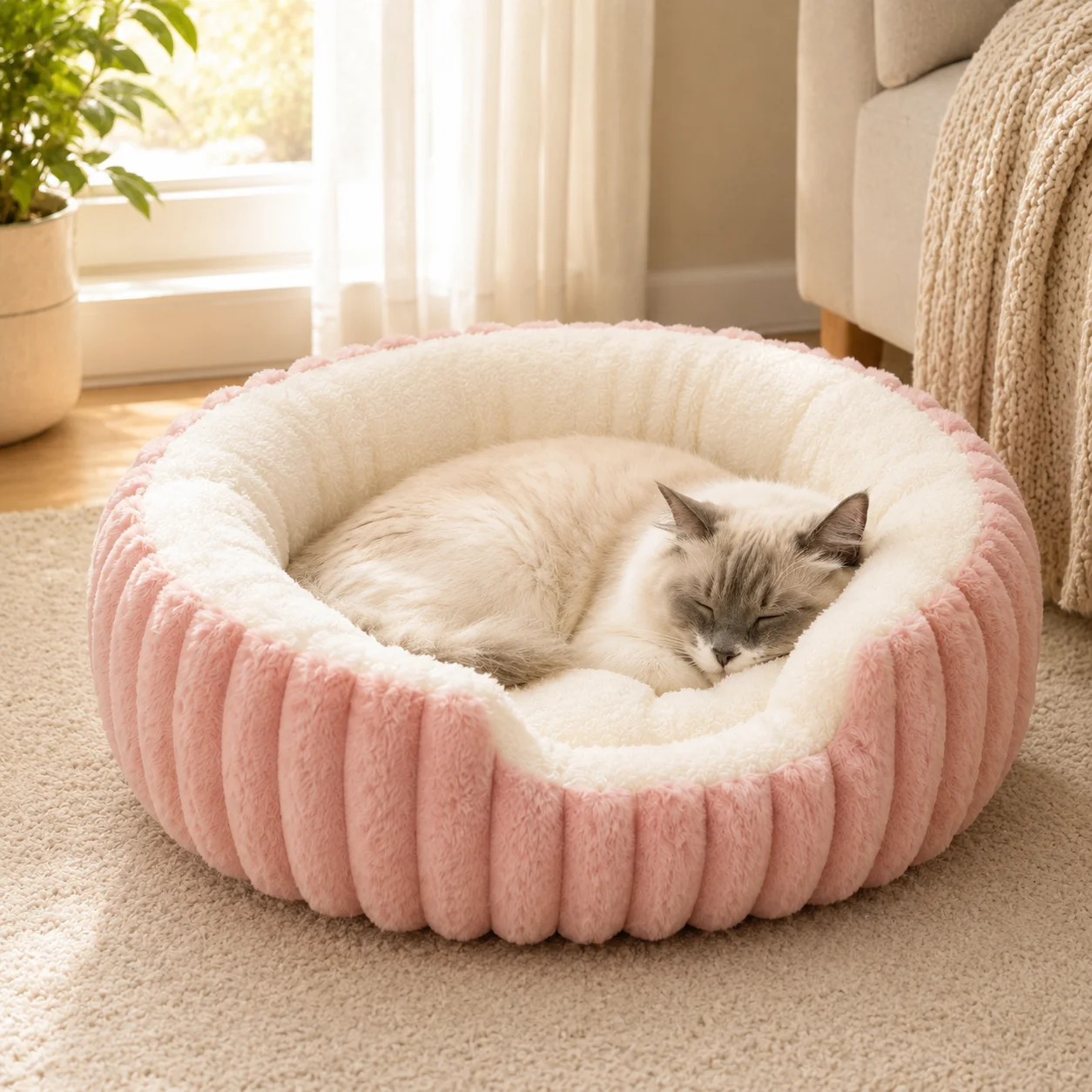 Ultra-Cozy Calming Pet Bed 1