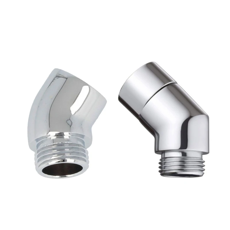 Brass Shower Hose Adapter 135 Degree easy installs Connector Bathroom Shower Head Extension for Handheld Showers