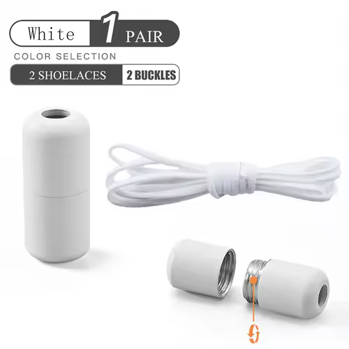 Elastic No Tie Shoelaces Semicircle Shoe Laces For Kids and Adult Sneakers Shoelace Quick Lazy Metal Lock Laces Shoe Strings - Image 12