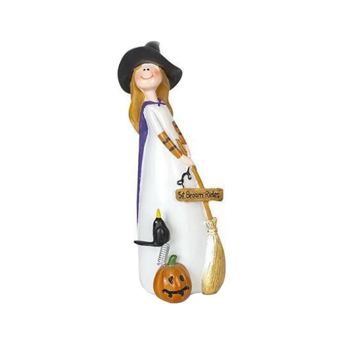 

Halloween Witch Figurines and Statues Home Decor Resin Witches Cute Sculpture A