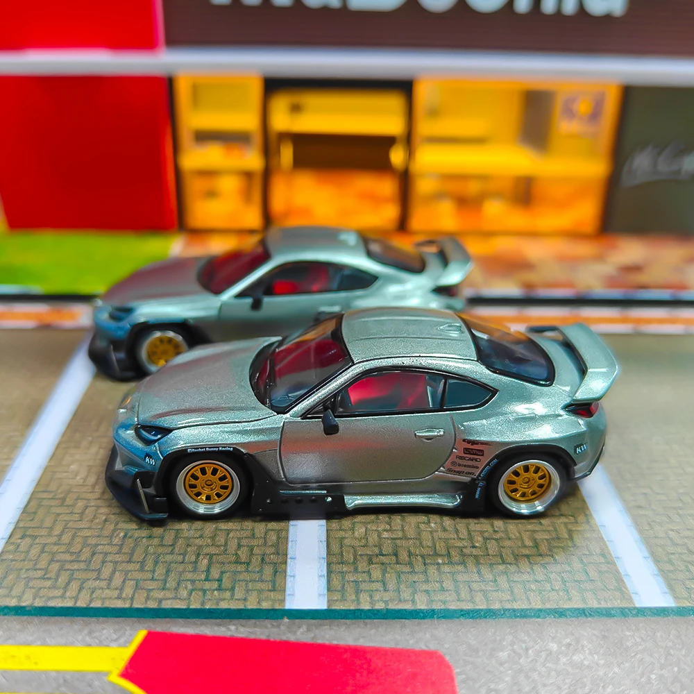 2PCS POP RACE 1:64 PANDEM GR 86 Carbon Edition Legierung Auto Modell Sammlung Geschenk Spielzeug (Keine box)