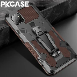 PKCASE Shockproof Back Clip Stand Case For OPPO Realme 5 6 7 7i 8 9 Pro Plus C3 C11 C12 C15 C20 C25 C21Y C30 C31 C35 V5 Cover