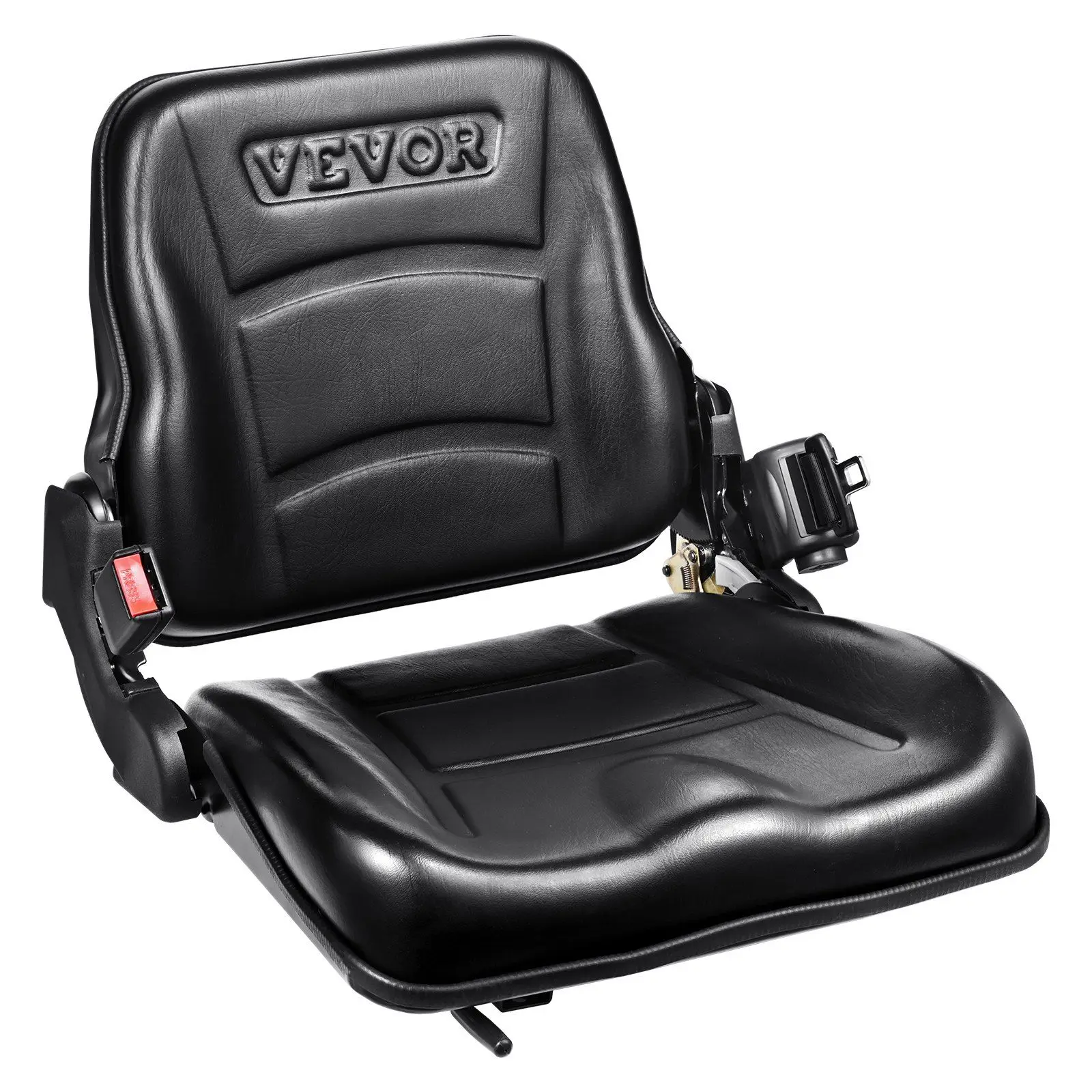 Adjustable Angle Back Micro Switch Retractable 6.3-13.4 Inch Universal Forklift Tractor Loader Industrial Chair