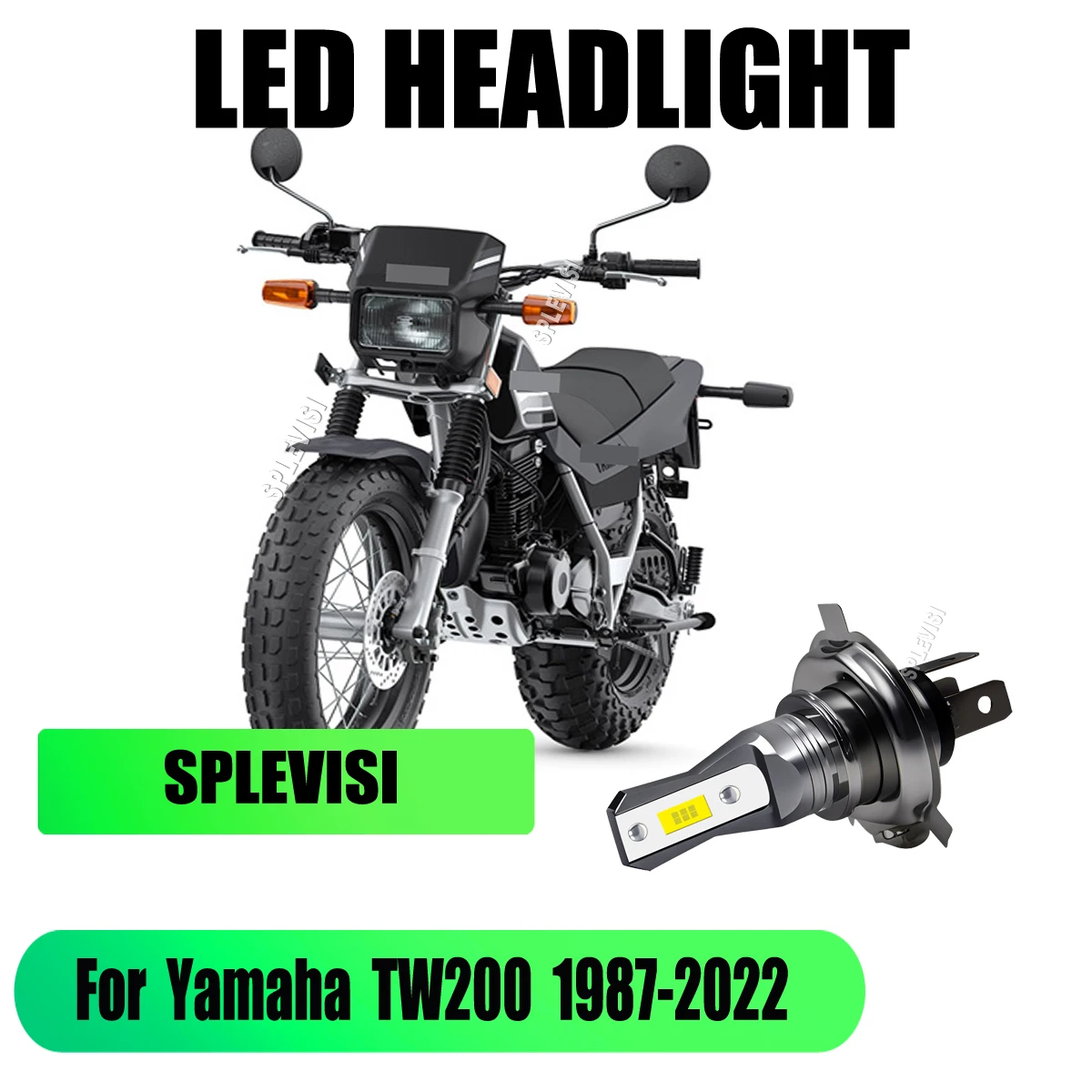H4 Motorcycle LED Headlight Bulb 12V bombilla moto led For Yamaha TW200 1987 1988 1989 1990 1991 1992 1993 1994 1995 1996-2022