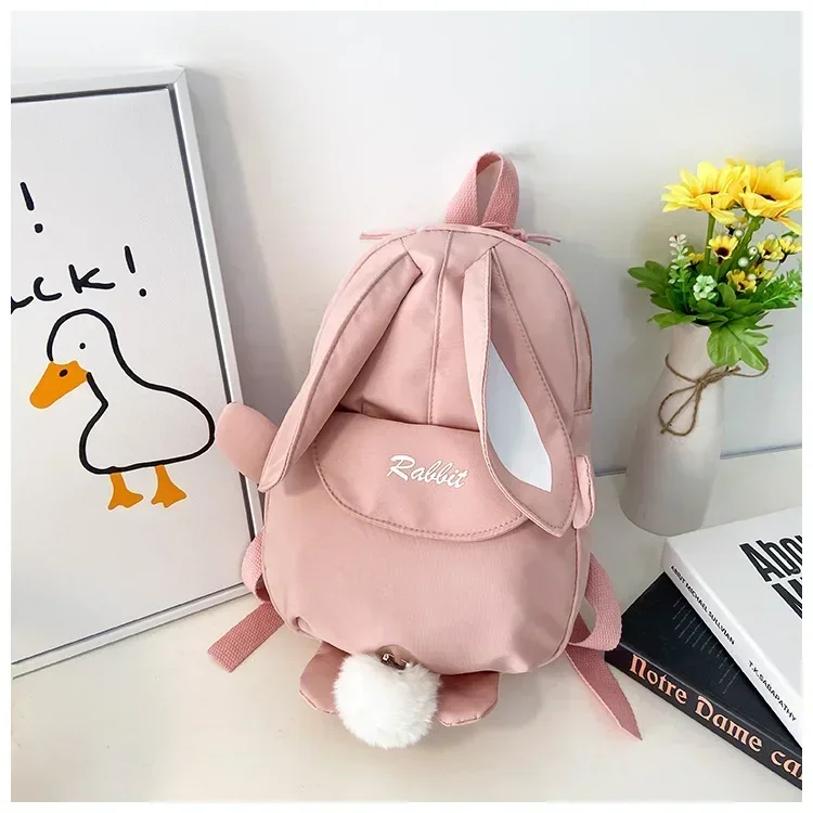 Fashion Children School Bags Bunny Portable Backpacks Kids Travel Rucksacks Cute Boys and Girls School Book Backpack Chest Bag