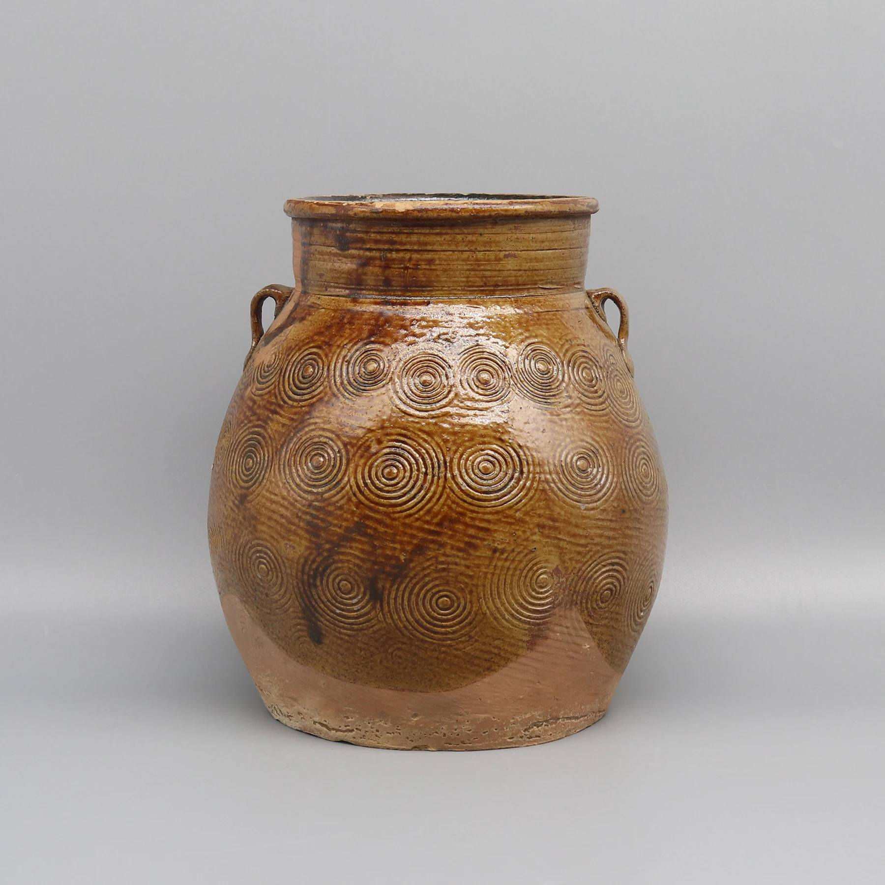 Old Glazed Pot from Southern China, Vase, Home Decoration