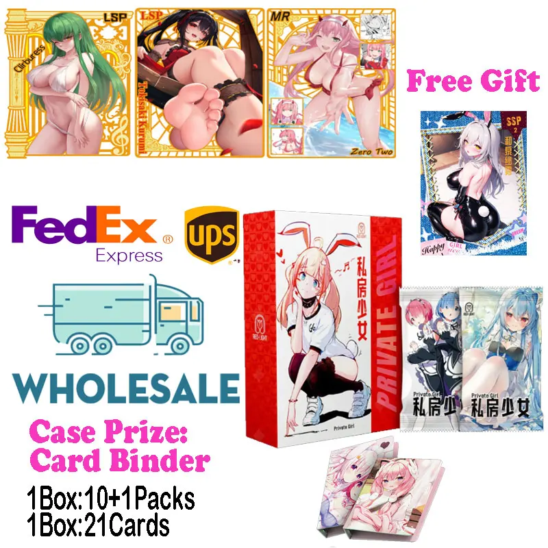 2024 Newest Private Girl Collection Goddess Story Waifu Booster Box Bikini Swimsuit CCG ACG TCG World Trading Hobbies Gift