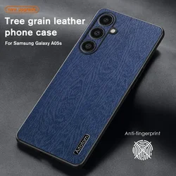 Back Shell Tree Leather Pattern Phone Case for Samsung Galaxy A55 A35 A25 A15 A05 A05S M55 4G 5G Soft Frame Protect Case