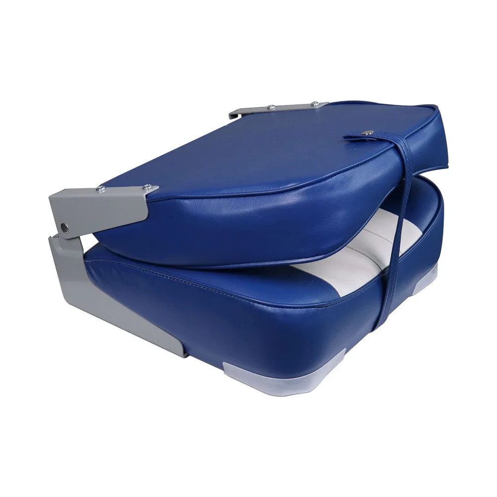 ISURE MARINE Deluxe Сиденье для лодки с низкой спинкой, складное сиденье для лодки, складное сиденье для рыбацкой лодки, красный/синий