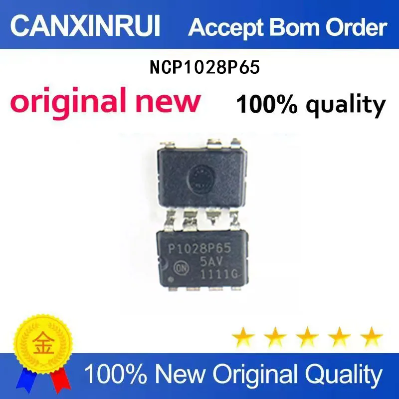 (5-100 Pieces)The all-new NCP1028P65 P1028P65 power management chip is directly inserted into DIP-7