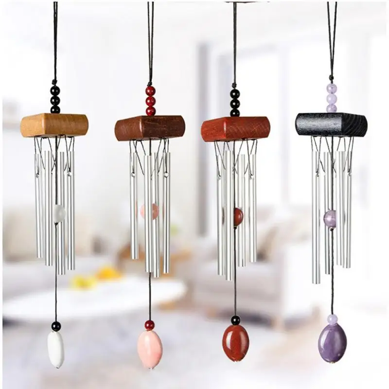 Decorative Wind Chime Round And Smooth Relieve The Body And Mind 27 * 4cm Hanging Wind Chime 8 Colors Car Decoration Wind Chime