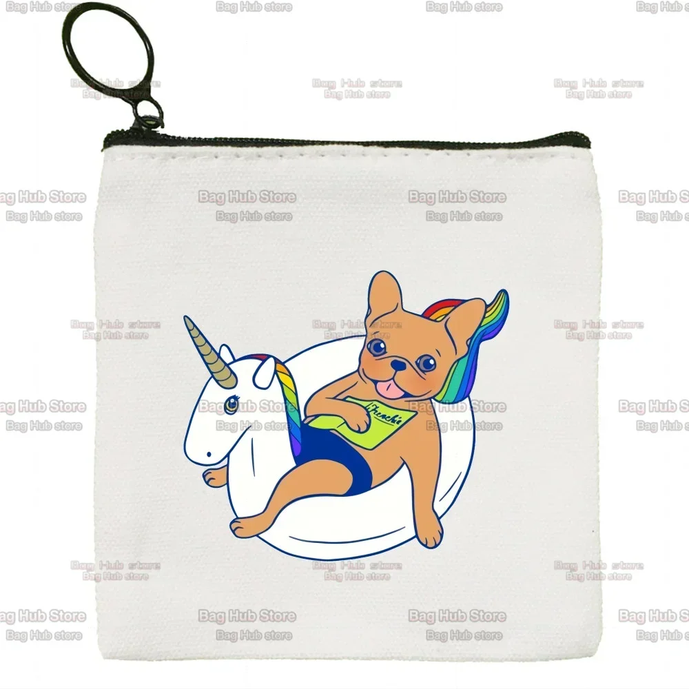 فرانسيس تشريح البلدغ الفرنسي Kawaii الحيوان المرأة الجديدة محفظة صغيرة للعملة حامل البطاقة الأصلية محافظ صغيرة تغيير حقيبة المال