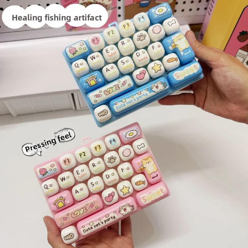 Cute 26 key stress reducing keyboard creative mechanical healing tool popular pendant small gift accessories