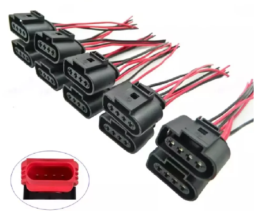 

Ignition Coil Connector Repair Harness Plug Wiring For VW Jetta Golf Passat Tiguan CC Audi A3/4/5/6/7/8 TT Q3/5 R8 1J0973724