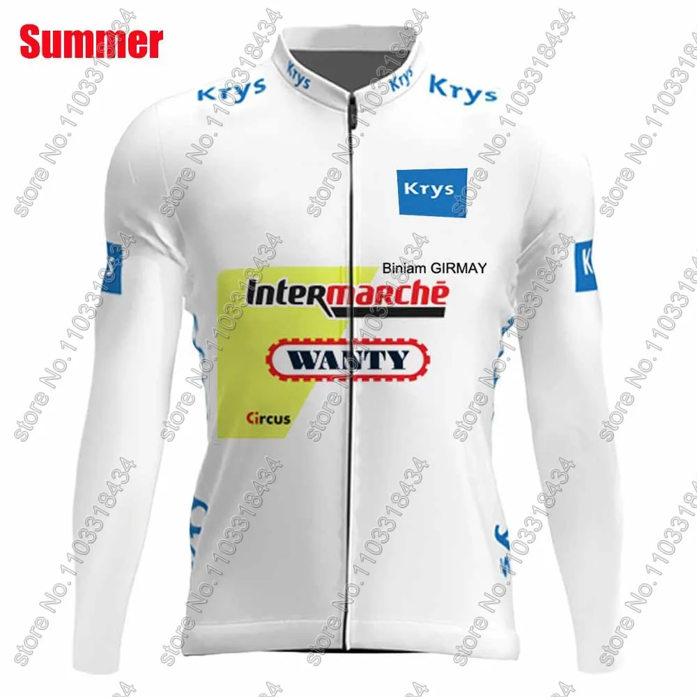 Wanty Cycling Jersey 2024 Team Long Sleeve France Tour Green Biniam Girmay Clothing Road Bike Shirts Bicycle Tops MTB Uniform