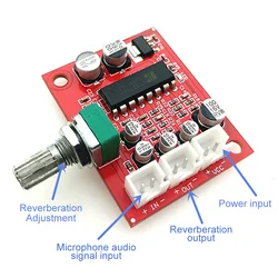 DC5-15V cd2399 pt2399 micrófono reverberación placa reverberación sin preamplificador función módulo