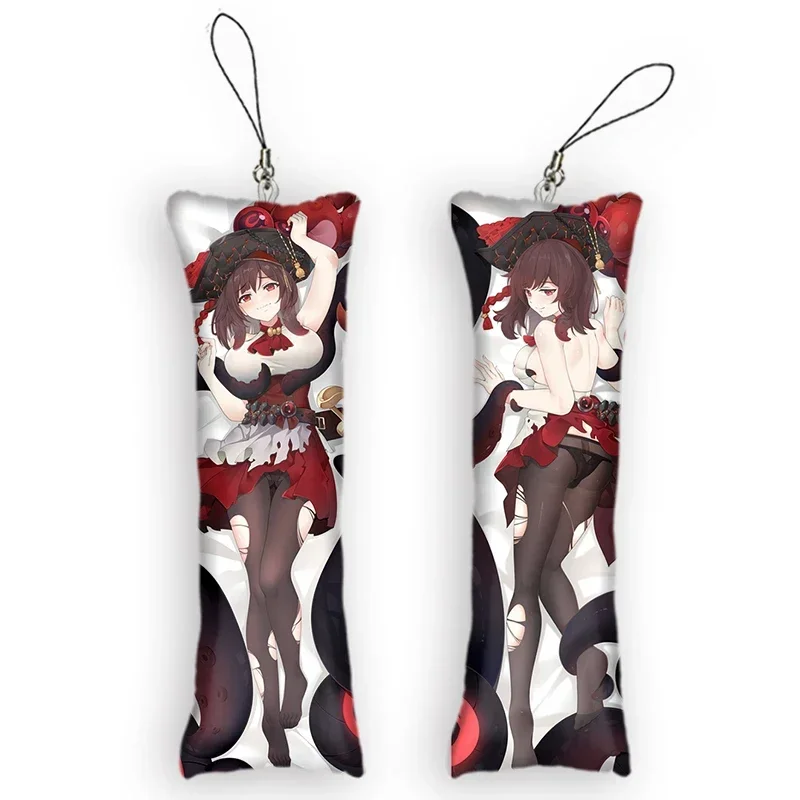 New Pattern Azur Lane Royal Fortune Mini Dakimakura Keychain Cute Anime Key Chain Decor Pendant Otaku Gift Backpack Pendants